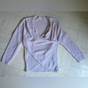 Light light grayish pink cotton sweater